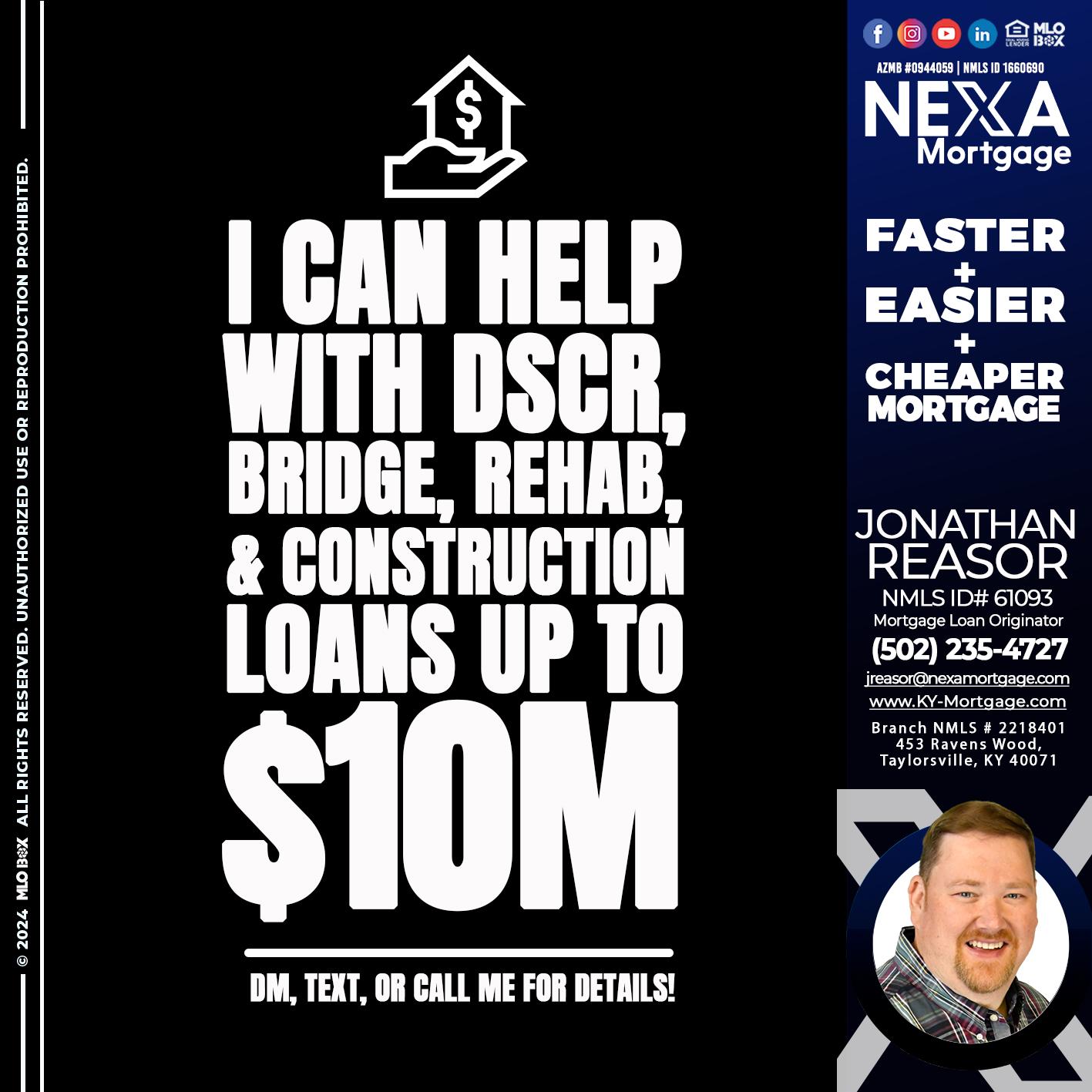 I CAN HELP - Jonathan Reasor -Mortgage Loan Originator